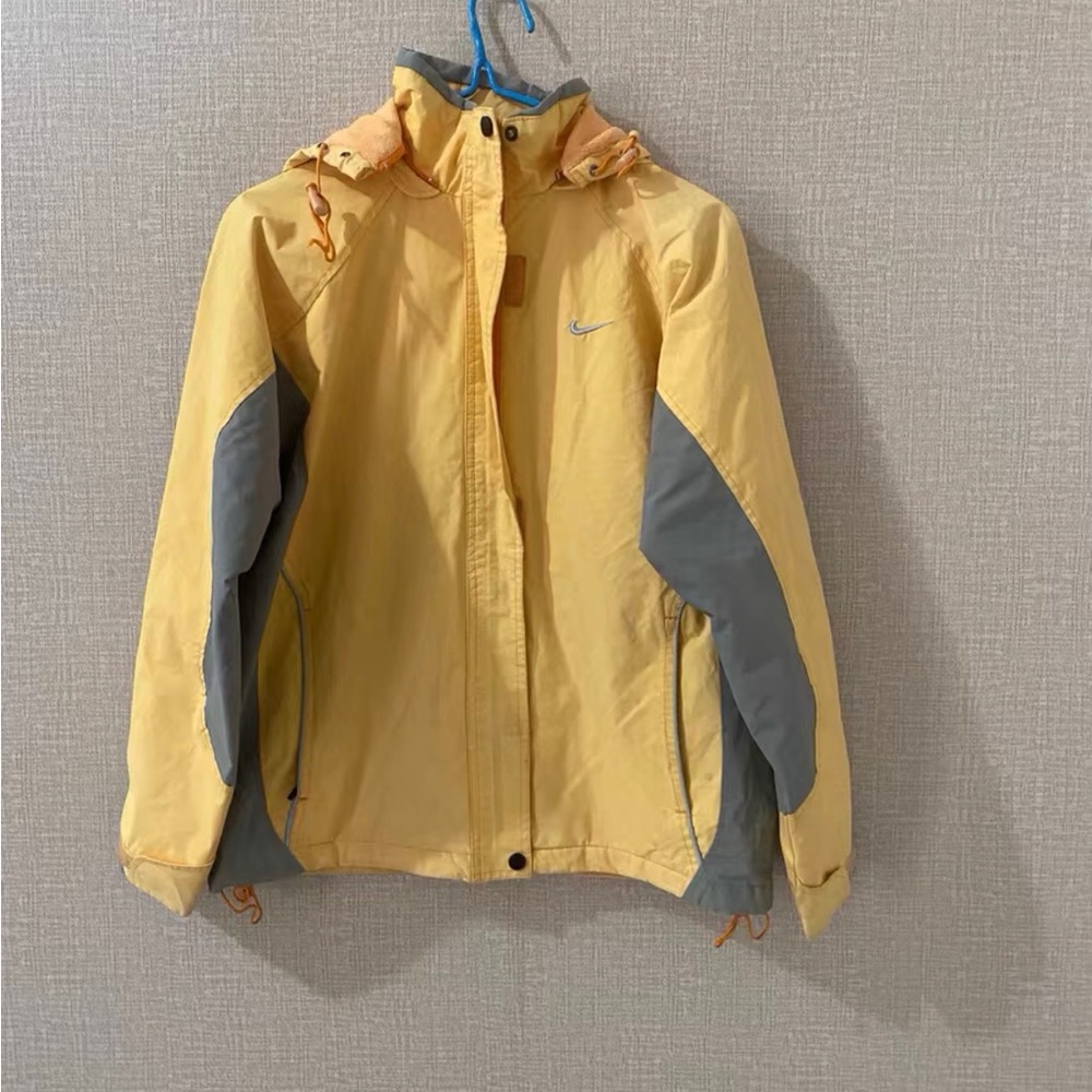 Nike Kids Yellow and Gray Pea Coat